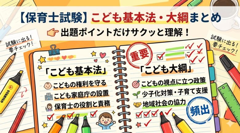 保育士試験　子ども基本法　大網