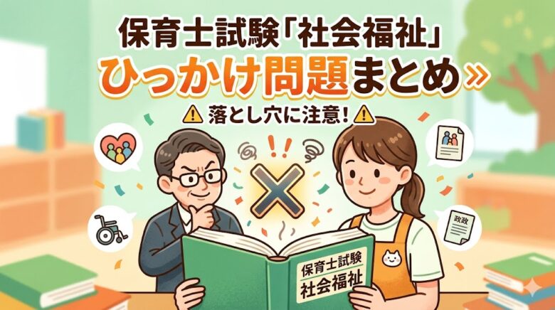 保育士試験 社会福祉 引っ掛け まとめ 頻出 覚え方 ポイント