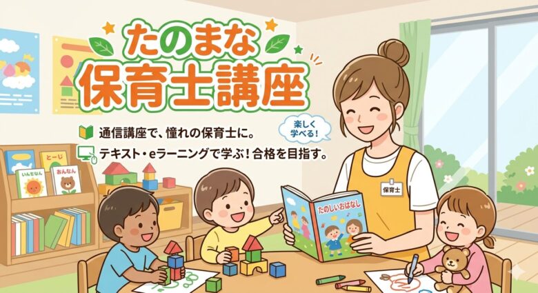 保育士試験　たのまな　通信講座　口コミ　レビュー